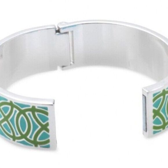 stella & dot ~ eleanorโenamel green bangle ~ retired - Picture 5 of 5